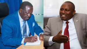  opposition leader Raila Odinga and National Assembly Majority Leader Kimani Ichung’wah. 
